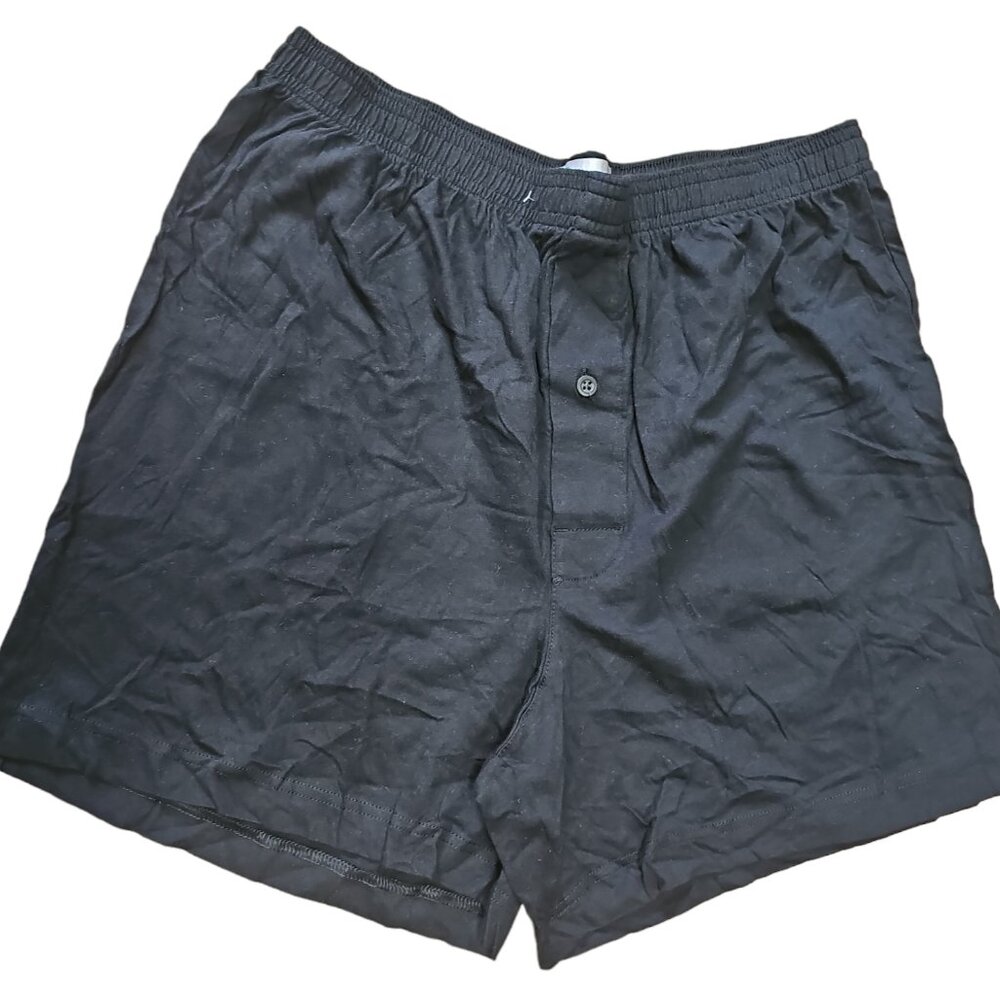 DIP Men's Pack of 2 Underwear and Short Pajama Cotton Black Size M - Picture 4 of 5